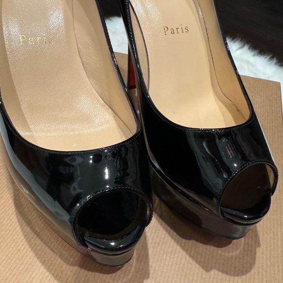 Christian Louboutin Fetish Peep Toe Pumps 130mm - Picture 5 of 10